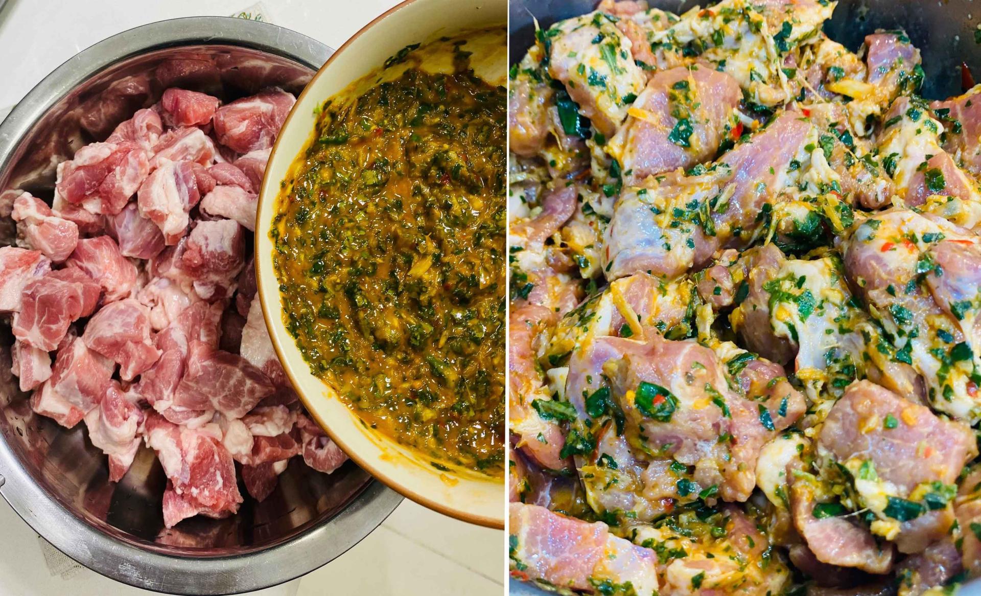 Ướp thịt với sốt cho thấm giá vị